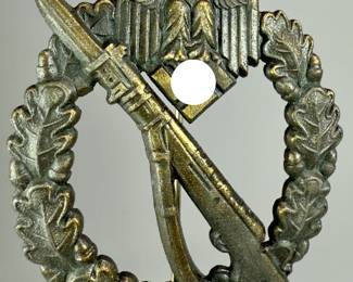 WWII German Infantry Assault Badge in Bronze by JFS (Josef Feix & Söhne)