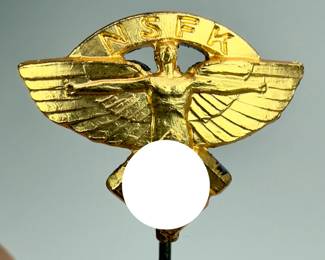 German Third Reich NSFK Flyers Corps Gilt (Gold) Lapel Stickpin