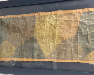 Authentic WWI German Aircraft Fabric Souvenir - Original Lozenge Camouflage