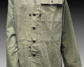 WWII U.S. Army M-1943 HBT Utility Shirt - OG-107