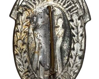 German 1935 "Deutsch ist die Saar" Tinnie - Saar Plebiscite Commemorative Badge