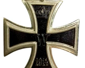WWI German Imperial 1914 Iron Cross 2nd Class on Parade Tri-Fold Ribbon