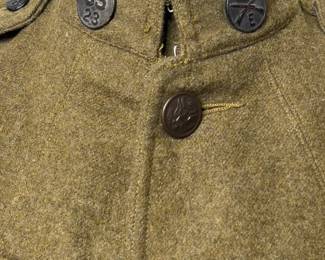WWI US Army 2nd Infantry Division "Indianhead" M1917 Service Coat - 23rd Infantry Regiment - Belleau Wood & Meuse-Argonne Veteran