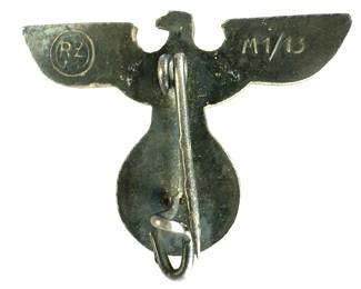 WWII German Party Award Suspension Eagle Pin - RZM M1/13 - L. Christian Lauer