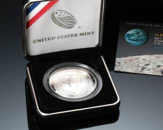 2019 Apollo 11 50th Anniversary Commemorative Coin Silver Dollar