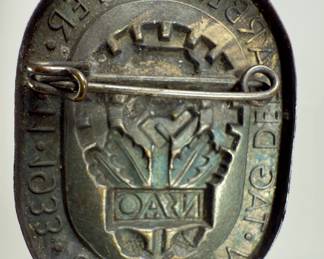 1933 German "Tag der Arbeitsopfer" Tinnie - Third Reich Labor Sacrifice Donation Badge from Münster
