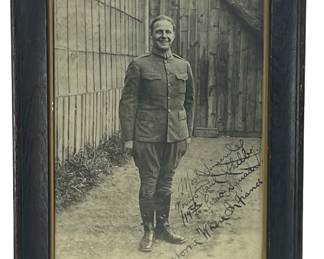 WWI Signed Photo US Army Air Service Soldier Morris Paul Shelby 19th Aero Squadron France