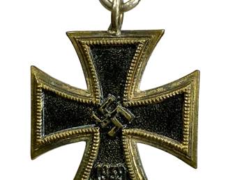 WWII German 1939 Iron Cross 2nd Class Miniature Medal (Multi-Piece Construction)