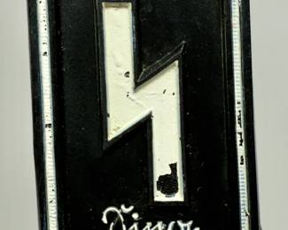 WWII German WHW Plastic Donation Tinnie - "Thing" with Wolfsangel Rune