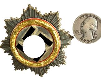 Extremely Rare WWII Third Reich German Order Breast Star - Deutscher Orden