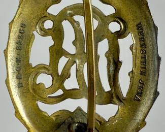 WWII German DRL Sports Badge in Bronze - 1937 Pattern by Wernstein