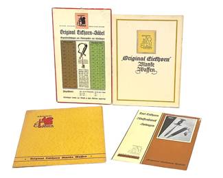 1930s Third Reich CARL EICKHORN Solingen Dagger & Saber Catalog Lot - SA/NSKK/HJ RZM