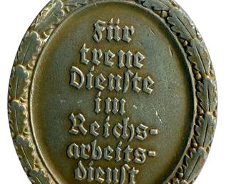 WWII German Third Reich RAD 4-Year Long Service Medal (Reichsarbeitsdienst)