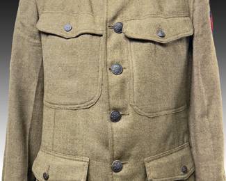WWI Tunic - Named & Dated 1917, Wounded Twice, Army of Occupation Miltary Uniform