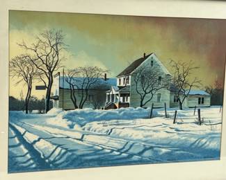 Robert William Addison (1924-1988) "Country Store" Signed Serigraph, 1977, Merrill Chase Gallery Provenance