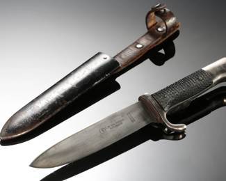 Early Pre-1938 Third Reich Hitler Youth (HJ) Dagger with Scabbard - "Blood and Honour" Etched Blade