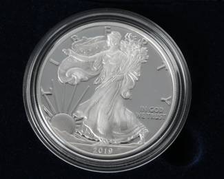 #3 2019-S American Eagle One Ounce Silver Proof Coin 19EM San Francisco Mint