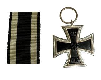 Imperial German WWI Iron Cross 2nd Class 1914 Medal with Ribbon (EK2)