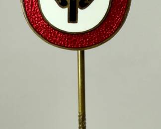 German WWII Female Labour Service (RADwj) Enameled Stick Pin by Assmann