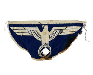 WWII German Kriegsmarine (Navy) Sport Shirt Eagle Insignia - BeVo Woven