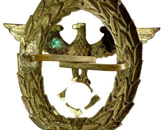 German WWII Police Shako Eagle Badge - Ordnungspolizei (Orpo)