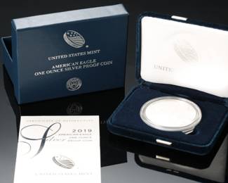 #5 2019-S American Eagle One Ounce Silver Proof Coin 19EM San Francisco Mint