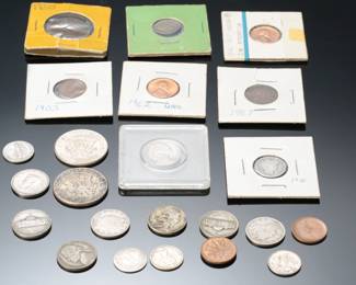 Lot of 24 Miscellaneous US Coins