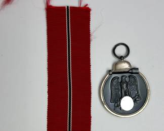 WWII German Eastern Front Medal - "Winterschlacht im Osten" 1941/42 with Ribbon