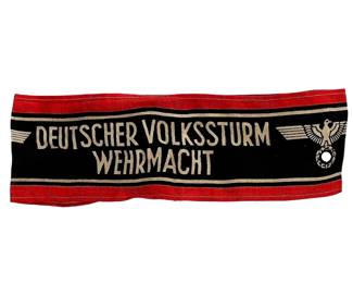 WWII German Volkssturm Wehrmacht Armband - Late War 1944-1945 Militaria