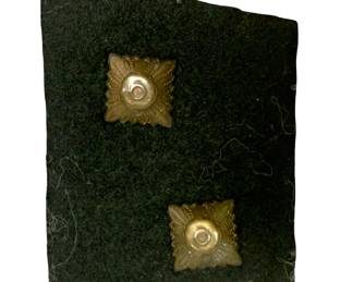 WWII German Waffen-SS Oberscharführer Collar Tab Set with RZM Tag - Matched Pair