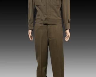 WWII US Army “IKE” Wool Jacket & Trousers 76th Infantry Military Uniform