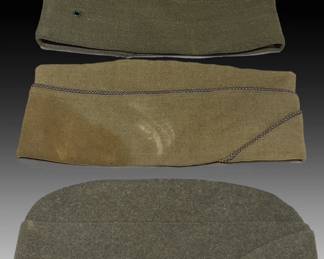 Lot of 3 US Military Marines Garrison Caps hats