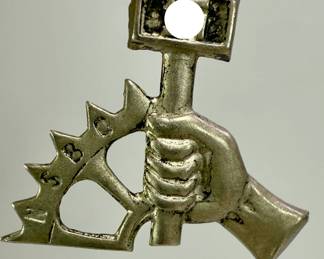 Early NSBO (Factory Cell Organization) Cap Badge c. 1933-1935