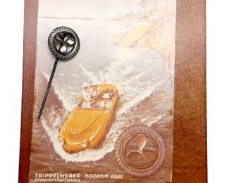 German WWII Third Reich Trippelwerke Schwimmwagen Factory Stickpin