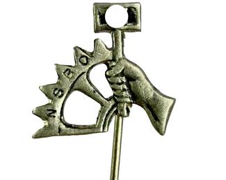 Early Third Reich German NSBO ( Factory Cell Org.) Membership Stick Pin c. 1931-35