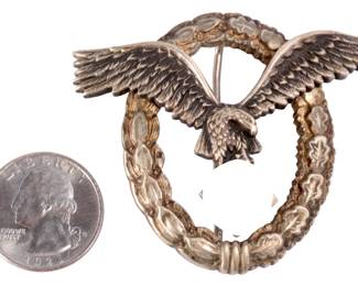 WWII German Luftwaffe Pilot's Badge by F.W. Assmann & Söhne - Maker Marked 'A'