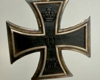 WWI Imperial German Iron Cross 2nd Class 1914 with Ribbon - EK2 WW1 Prussian Military Medal for Bravery