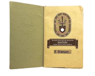 1936 German Reichsarbeitsdienst (RAD) Photo Album - Arbeitsgau XIX Oldenburg - Lager Delmenhorstdamm - Named Owner Dettmar tom Diek - Pre-War Germany Militaria
