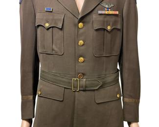 WWII USAAF 20th Air Force B-29 Pilot Captain's Uniform with DUC, Air Medal & Pacific Campaign Stars - Dated 1942
