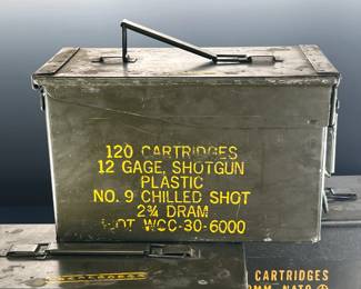 Lot of 3 Empty Military Ammunition Boxes