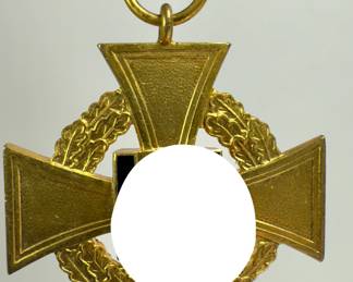 German Third Reich 40-Year Faithful Service Cross, 1st Class Gold, with Ribbon