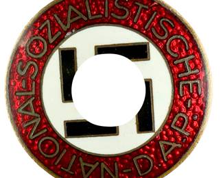 German Third Reich Party (NSDAP) Membership Badge - RZM M1/151 Rudolf Schanes