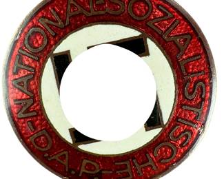WWII German Party NSDAP Badge - Translucent Enamel - RZM M1/92 Karl Wild