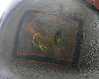 WWI AEF "Trench Art" Painted British Mk.I Brodie Helmet