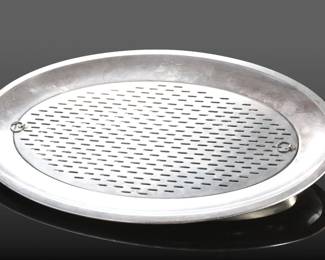 WWII Third Reich Adolf Hitler 'Informal Pattern' Silver-Plated Serving Platter Set by Wellner, 'AH' Monogram, Vet Bring-Back Tableware