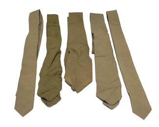 Lot of 5 Vintage US Military Ties