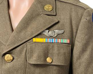 RARE WWII USAAF & 2nd ID Dual-Theater Service Coat | ETO & PTO Veteran | Enlisted Aircrew Wings