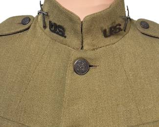 WWI US Army M1917 Tunic - Named Infantry Sergeant, 34th "Red Bull" Division, Third Army Military Uniform