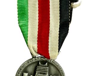 WWII German-Italian Africa Campaign Medal by Lorioli, Milan
