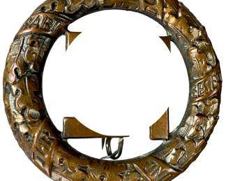 1933 German Third Reich Tinnie Badge - "Ihr Habt Doch Gesiegt" Hitler Quote